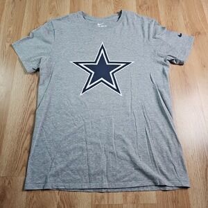 Dallas Cowboys NFL Football The Nike Tee Shirt Men's Large Star Logo Swoosh‎